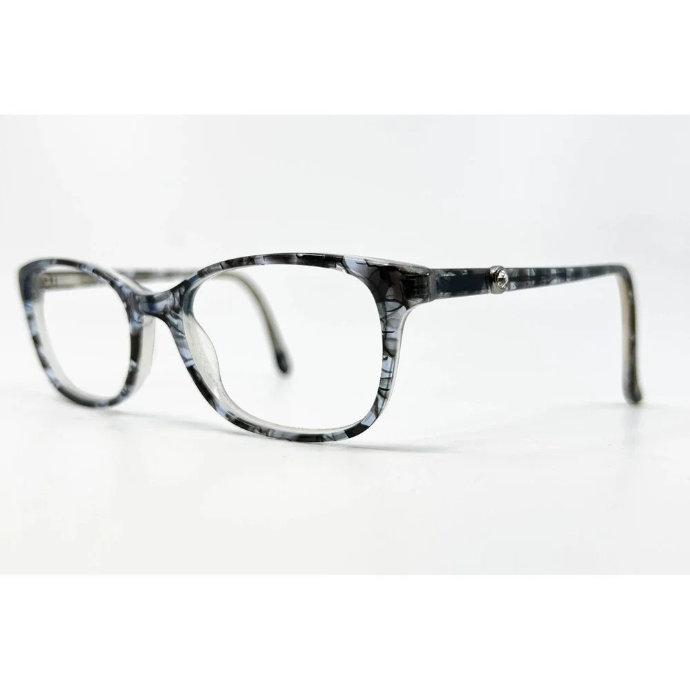 Modern Optical Night Owl Eyeglasses Womens Black Pattern 49-16-135